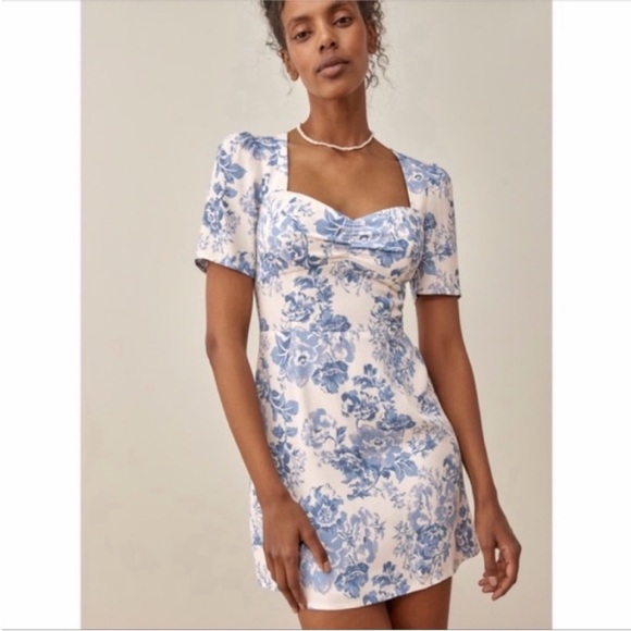 NEW Reformation Brittney Dress Olympia 8 - Picture 14 of 17